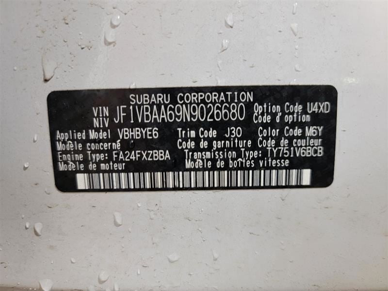 WRX       2022 Air Bag 551651