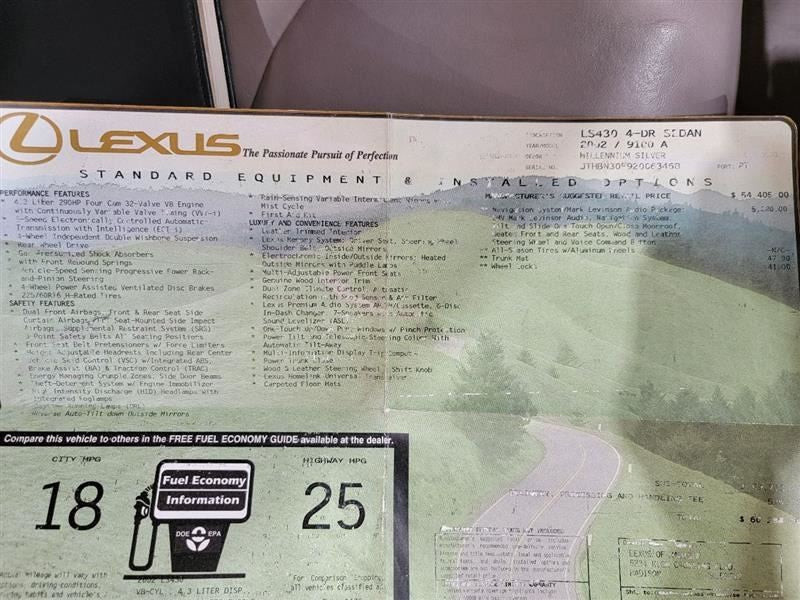 LS430     2002 Steering Wheel 547066