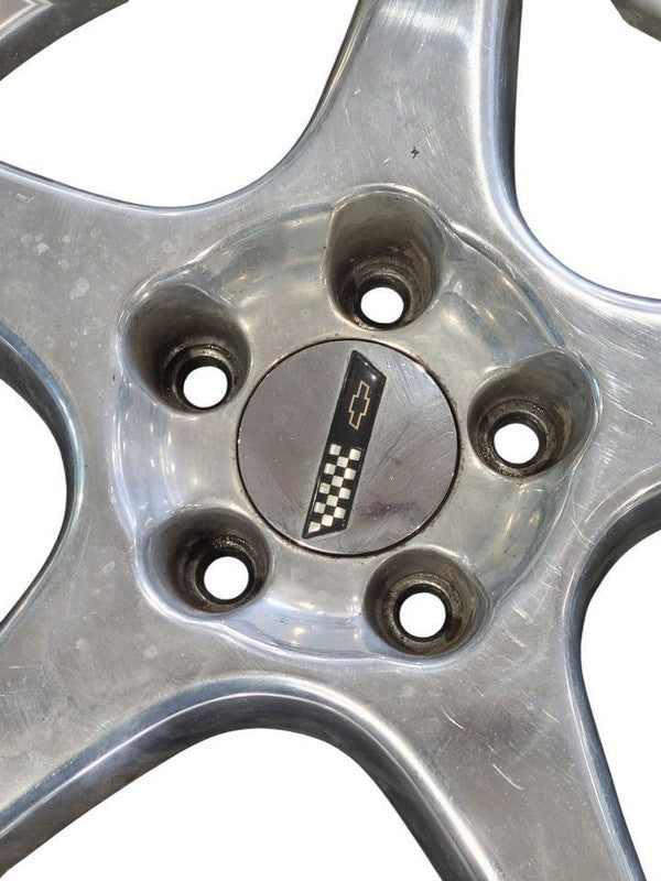 Wheel 17x9-1/2 Rear 5 Spoke Silver Fits 94-96 CORVETTE 669700