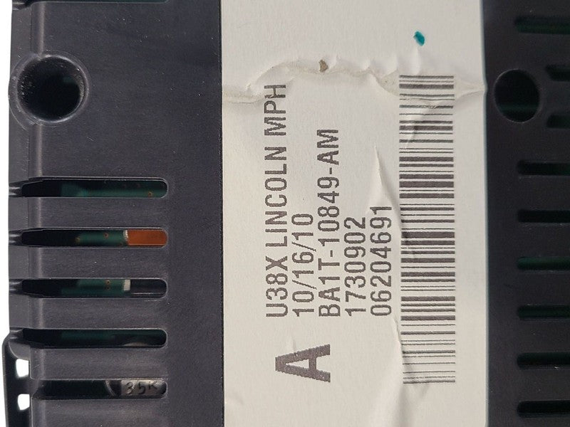 Speedometer Cluster MPH ID BA1T-10849-AA Thru Ap Fits 11 MKX 638502