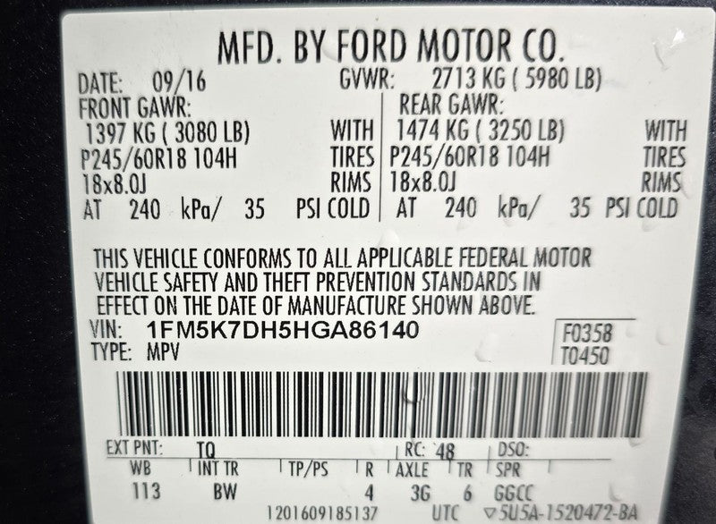 Engine ECM Electronic Control Module 2.3L Fits 16-19 EXPLORER 634321