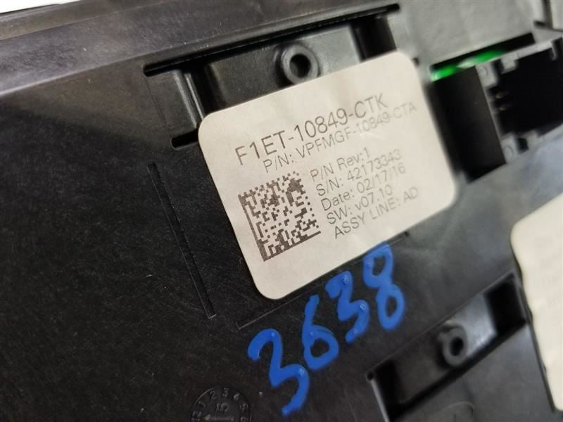 Speedometer Cluster Models MPH SE ID F1ET-10849-CTK Fits 16 FOCUS 2686