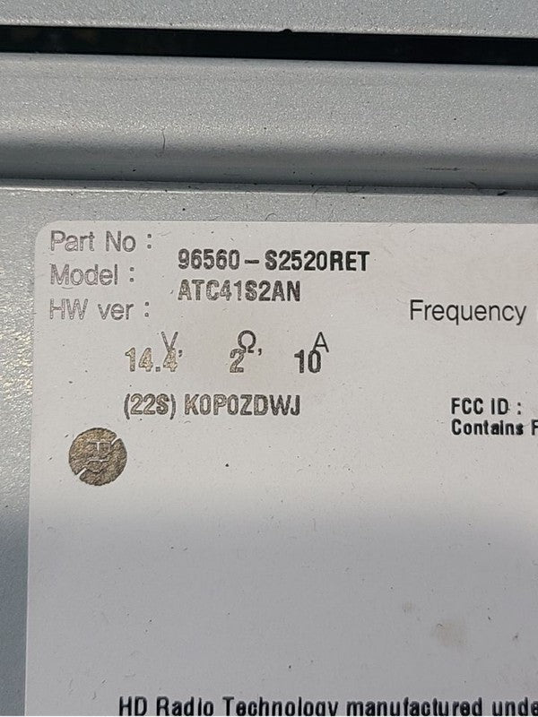 Audio Equipment Radio Market US Built Fits 21-23 SANTA FE 668435