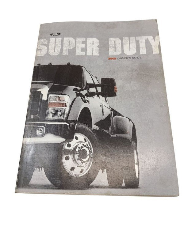 F250SD    2009 Owners Manual 626858