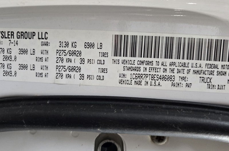 RAM1500   2014 Door Trim Panel Rear 630603