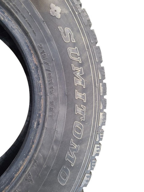 4 Used Tires 215 70 15 %60 SUMITOMO ICE EDGE 666192