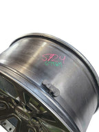 Wheel 22x9 7 Spoke Single Silver With Chrome Inserts Fits 15-20 ESCALA
