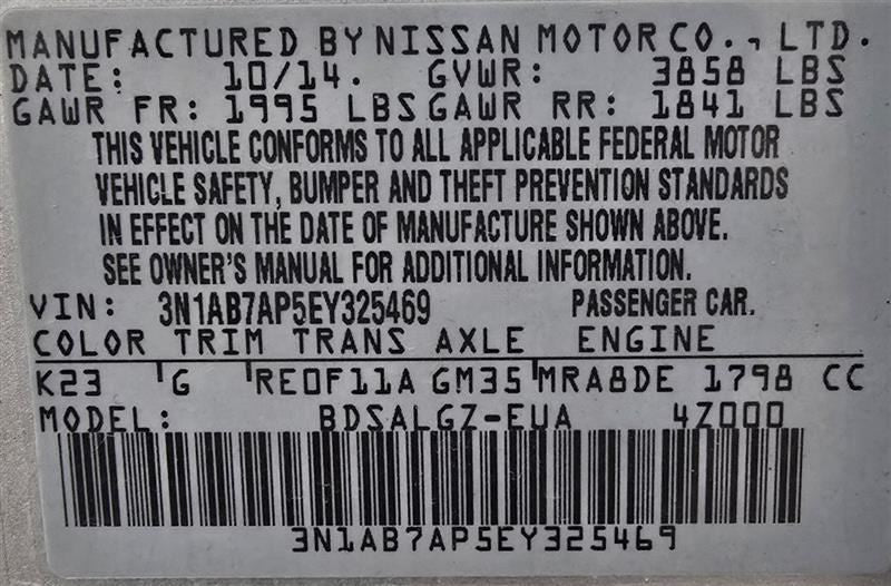 Seat Belt Front Bucket Passenger Buckle Fits 13-16 19 SENTRA 606464
