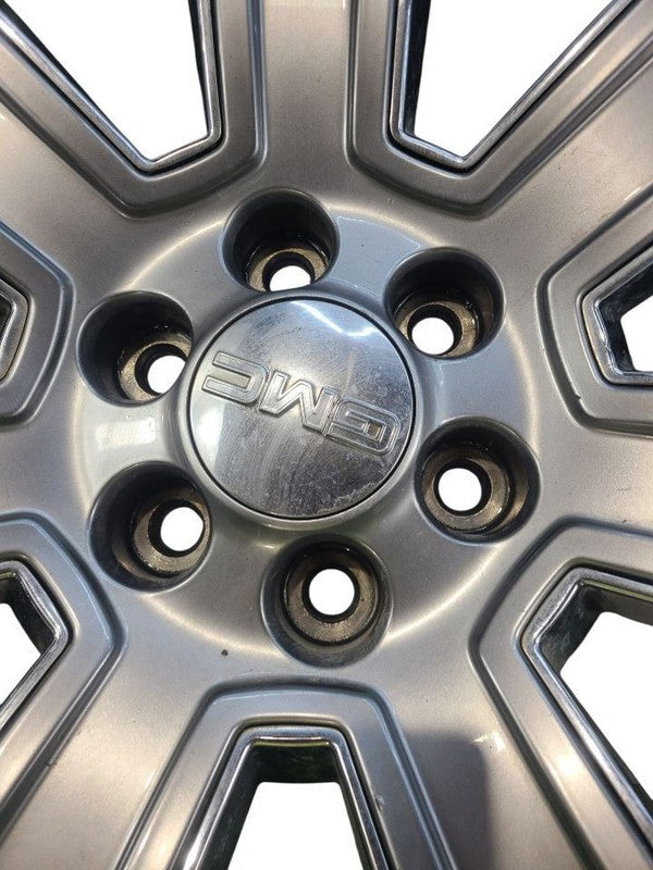 Wheel 22x9 7 Spoke Single Silver With Chrome Inserts Fits 15-20 ESCALA