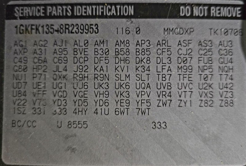 Air Cleaner With Hybrid Option Opt HP2 Fits 99-09 SIERRA 1500 PICKUP 6