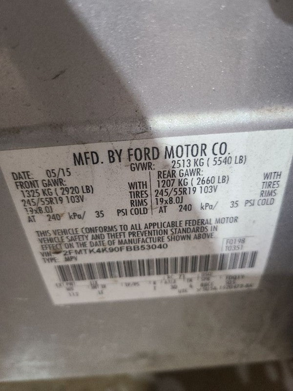 Trunk/Hatch/Tailgate Power Lift Fits 15-18 EDGE 658633