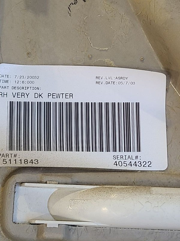 SILVRDO25 2004 Front Door Trim Panel 660491