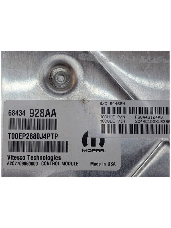 Engine ECM Electronic Control Module Gasoline Fits 18-19 PACIFICA 6763