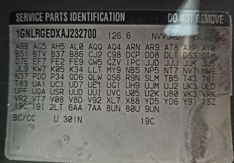 Passenger Right Headlight Without Projector Beam Fits 09-12 TRAVERSE 6