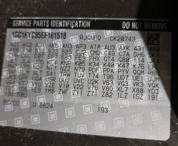 SILVRDO25 2014 Transmission Wire Harness 540944
