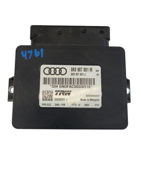 Chassis ECM Parking Brake Right Hand Trunk Floor Fits 12-17 AUDI A5 59