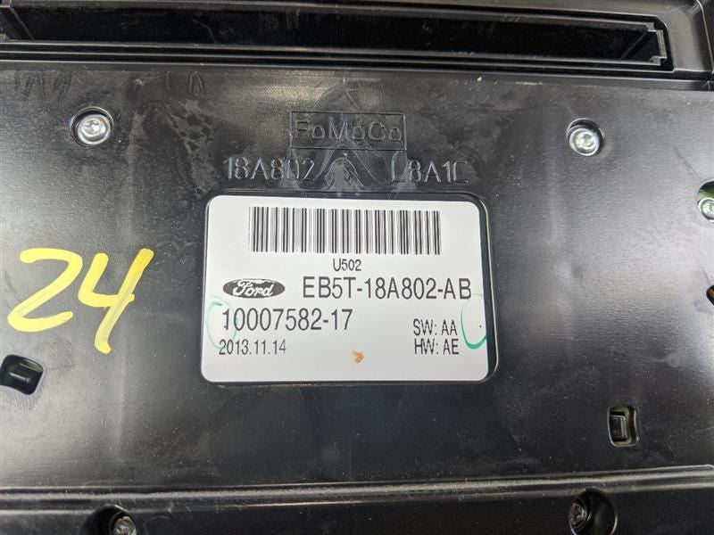 Audio Equipment Radio Control Panel Manual AC Fits 14-15 EXPLORER 2559