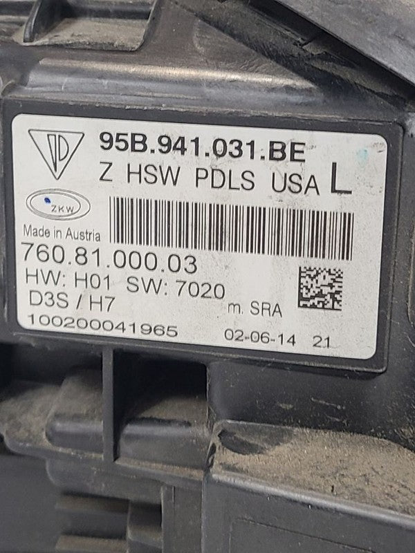 Driver Headlight Xenon HID Headlamps Fits 15-18 PORSCHE MACAN 661430