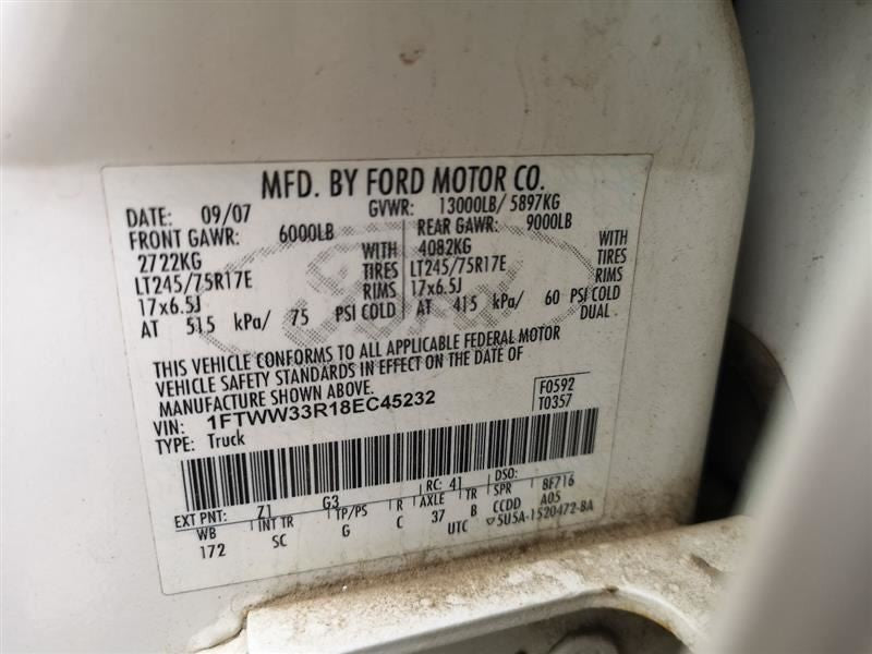 F350SD    2008 Power Steering Cooler 285181