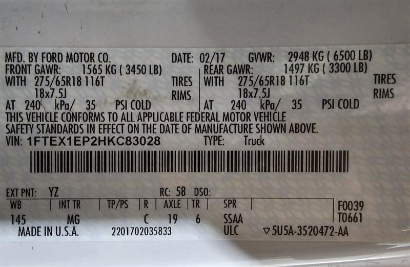 Chassis ECM Transfer Case Thru 02/25/18 Fits 17-18 FORD F150 PICKUP 59