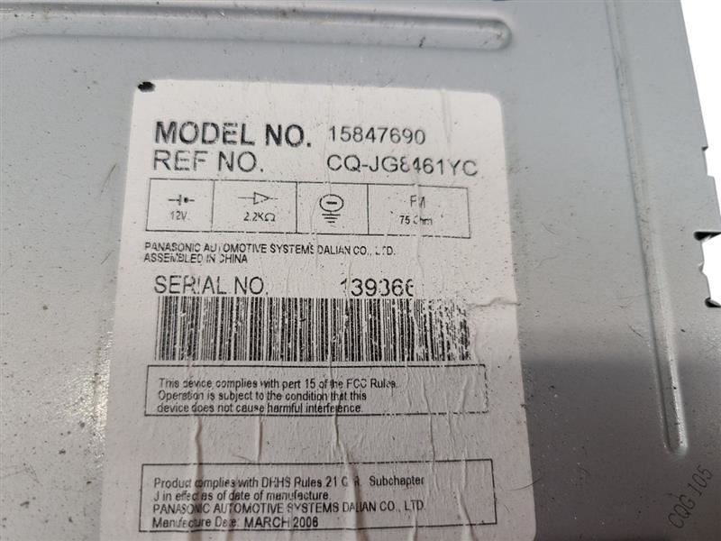 Audio Equipment Radio AM Mono-fm Stereo-single CD player-mp3 Fits 06 D