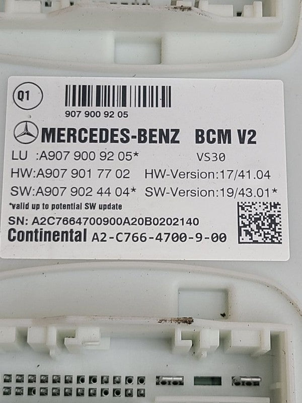 Chassis ECM Body Control BCM Fits 19-22 MERCEDES SPRINTER 1500 672283