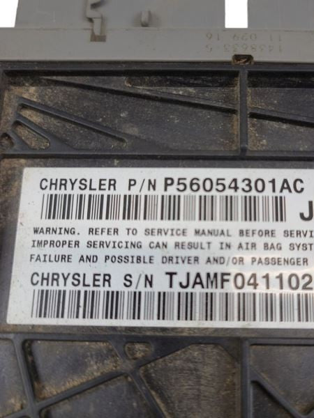 Chassis ECM Below Passenger Side Front Seat Fits 12 WRANGLER 588062