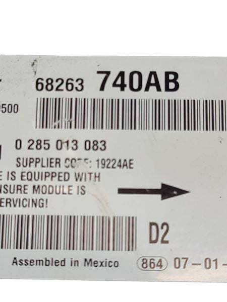 Chassis ECM Pickup Standard Cab DRW Fits 15-18 DODGE 3500 PICKUP 58783