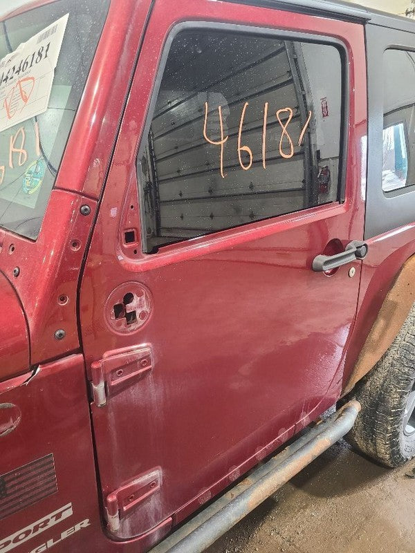 Driver Front Door VIN W 6th Digit Jk Body Full Door Fits 11-18 WRANGLE