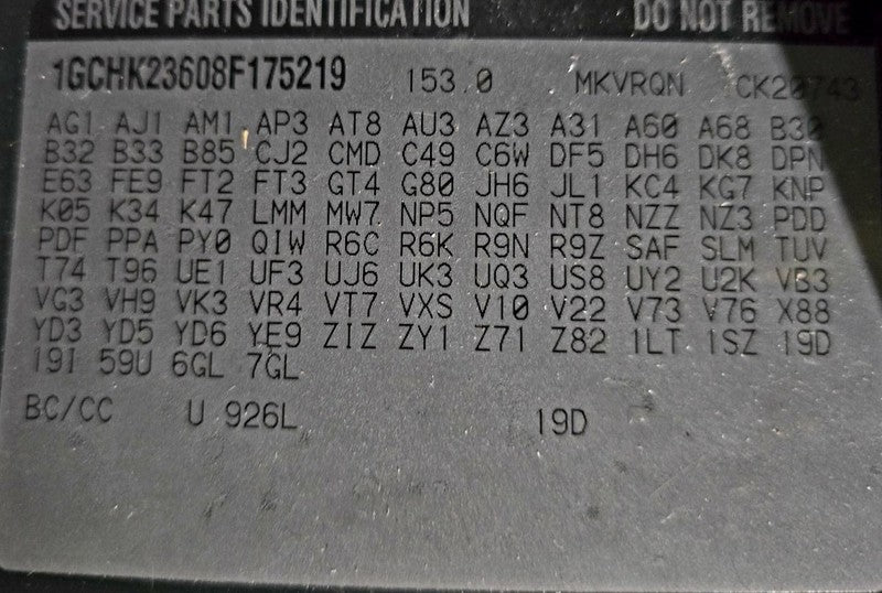 Driver Sun Visor With Illumination Fits 07-14 SIERRA 2500 PICKUP 62259