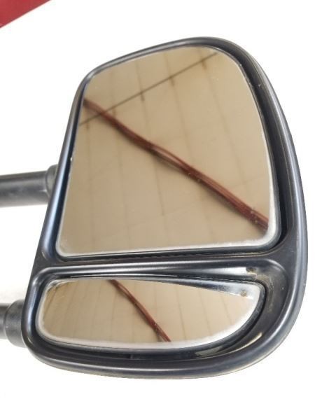 Passenger Side View Mirror Manual Dual Arms Fits 03-19 FORD E350 VAN 2