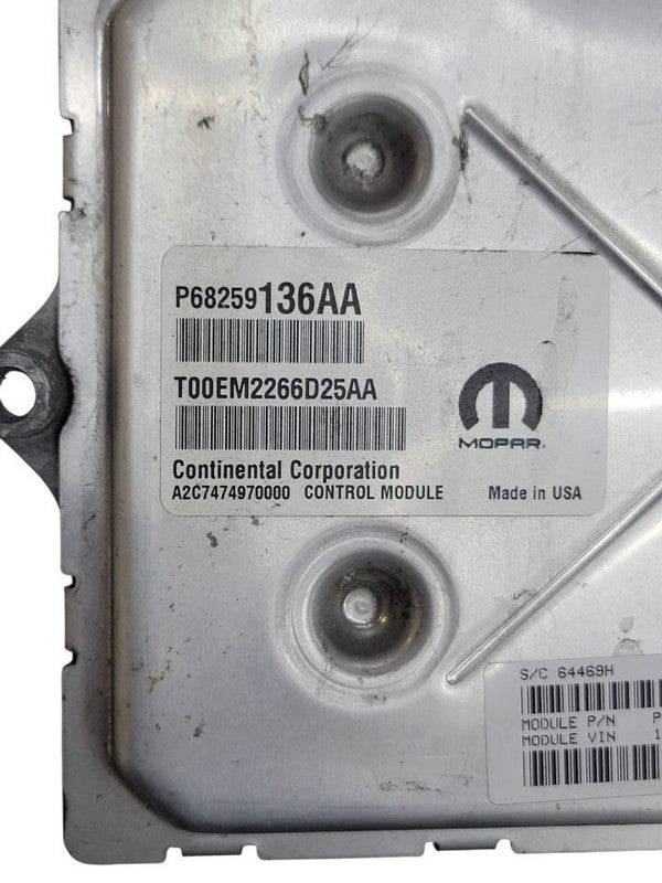 Engine ECM Electronic Control Module LHD VIN W 3.6L Fits 16-18 WRANGLE