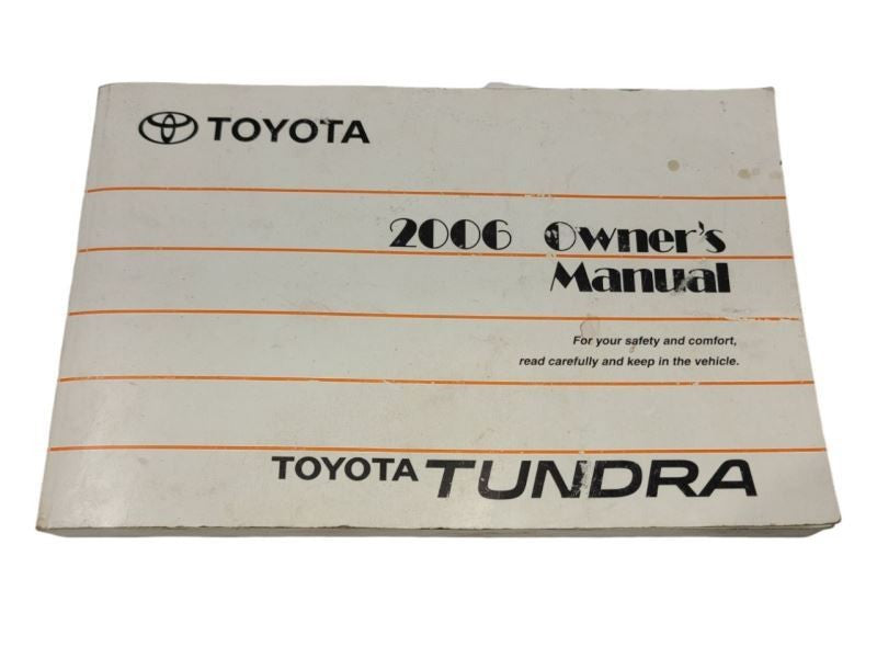 TUNDRA    2006 Owners Manual 598115
