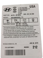 Audio Equipment Radio Receiver US Market Sedan Fits 14-16 ELANTRA 5913