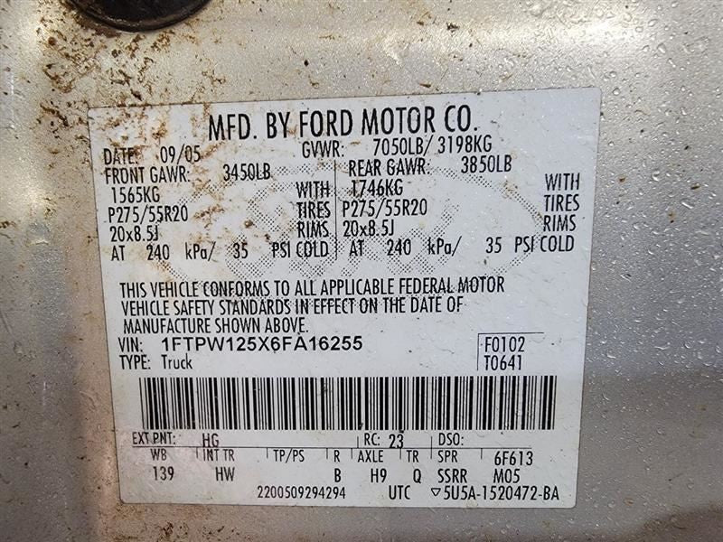 Trunk/Hatch/Tailgate Styleside Box Fits 04-07 FORD F150 PICKUP 356213
