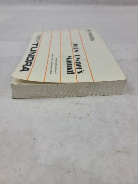 TUNDRA    2008 Owners Manual 552136