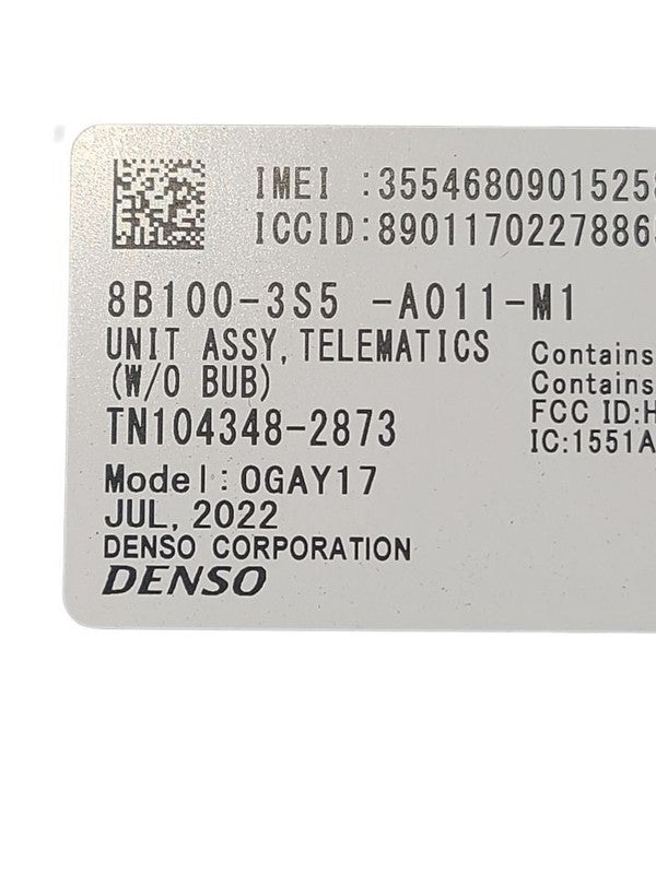 Chassis ECM Communication Telematics Left Hand Dash Fits 23-25 INTEGRA