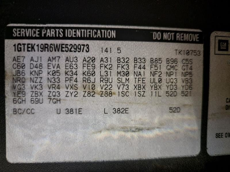 TGMC1500  1998 Owners Manual 540937