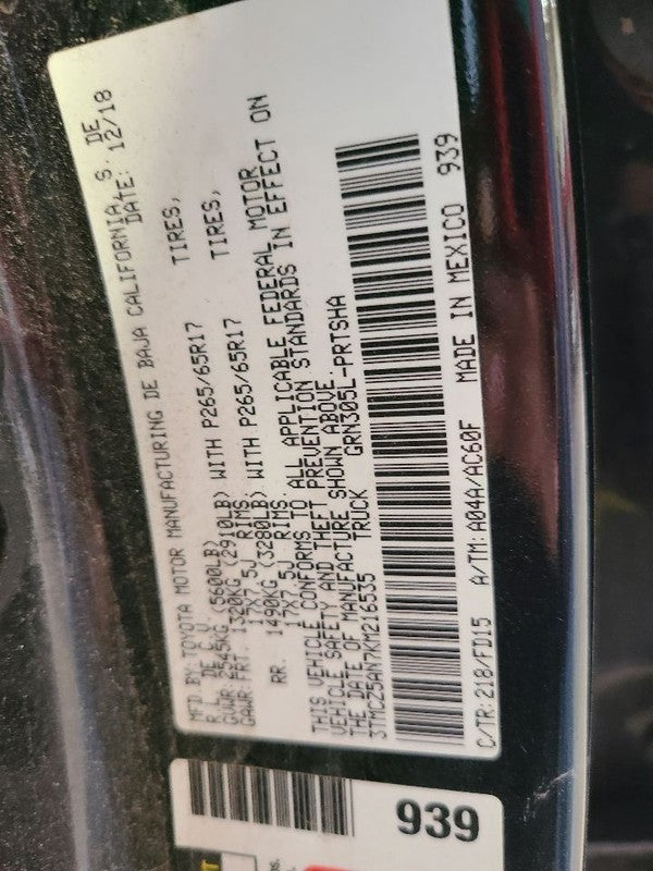 Rear Axle Crew Cab 4 Door 6 Cylinder 3.91 Ratio Fits 16-23 TACOMA 6784