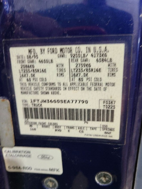 F350      1995 Sun Visor 671900