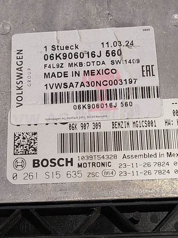 Engine ECM Electronic Control Module 2.0L Fits 22 PASSAT 637938