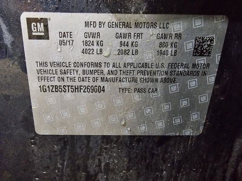 Driver Left Air Bag Driver Wheel Fits 16-20 MALIBU 592598