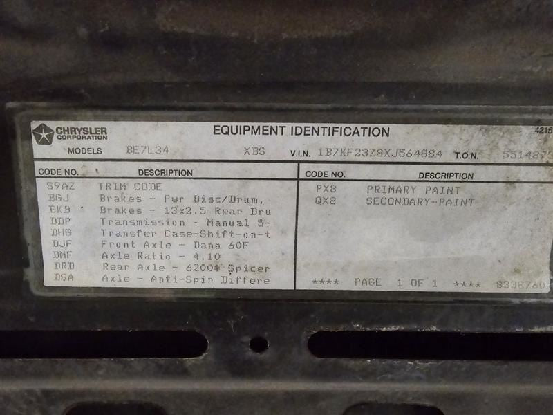 Engine ECM Electronic Control Module Diesel Fits 99 DODGE 2500 PICKUP 