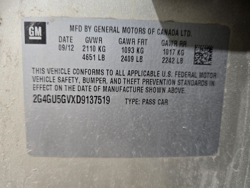 Passenger Right Air Bag Passenger Seat Rear Fits 13-19 XTS 635200