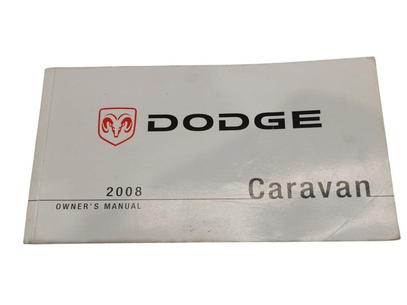 CARAVAN   2008 Owners Manual 607690