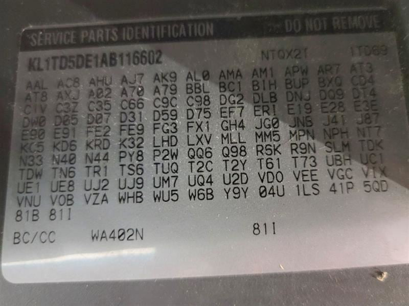 AVEO      2010 Owners Manual 561938
