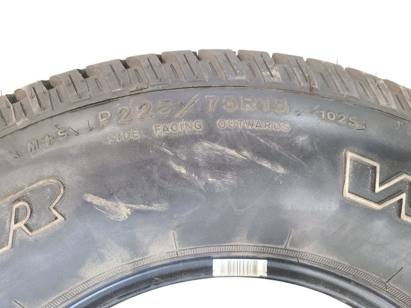 1 Used Tire  225 75 15 Goodyear Wrangler 13/32 669088