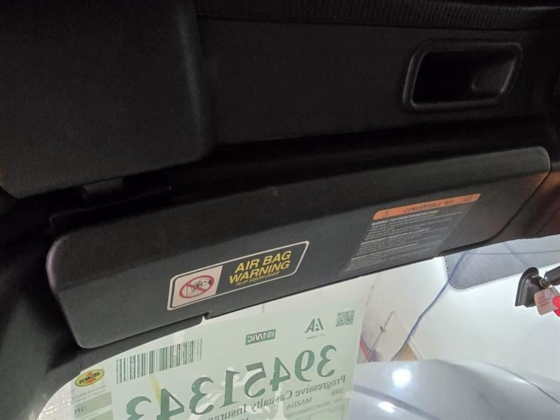 Driver Left Sun Visor Fits 06-14 MAZDA MX-5 MIATA 590769