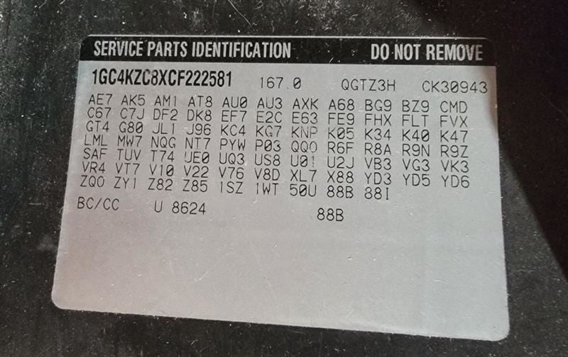 SILVRDO35 2012 Valve Cover 282504