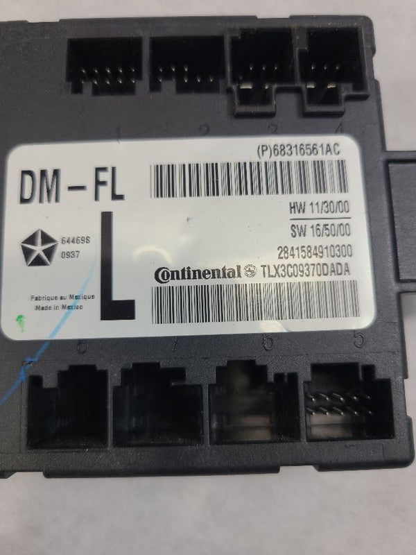 Chassis ECM Driver Door Module Fits 2017 GRAND CHEROKEE 613837 6831656